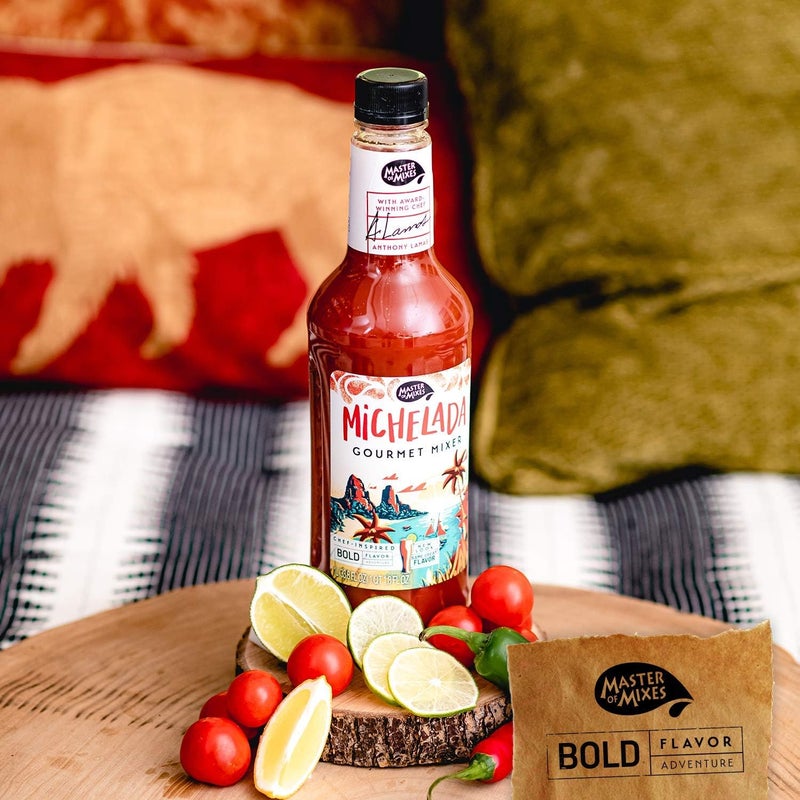 Master of Mixes Michelada Drink Mix, Ready To Use, 1 Liter Bottle (33.8 Fl Oz), Pack of 3 - Image 4